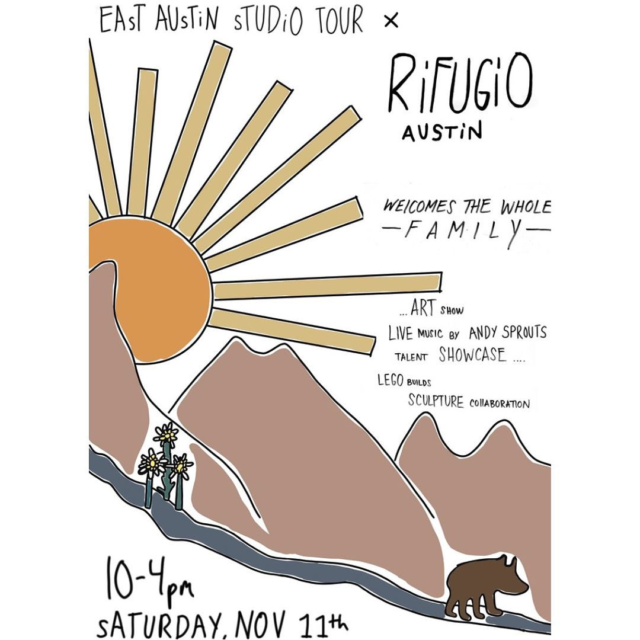 EAST Austin Studio Tour x Rifugio Austin! Our students have reflected on past projects and created timelines with important life moments and events that inspired their projects and current works.  They have also created self-portraits and family portraits, further investigating their sense of self and how we connect as individuals and to the collective.  There will be a meditation studio with an interactive display, created by our students.  It is an offering to step into your future self and discover parts of yourself yet discovered.  We hope to see you there!! #rifugioaustin #reggioinspired #eastaustinstudiotour
