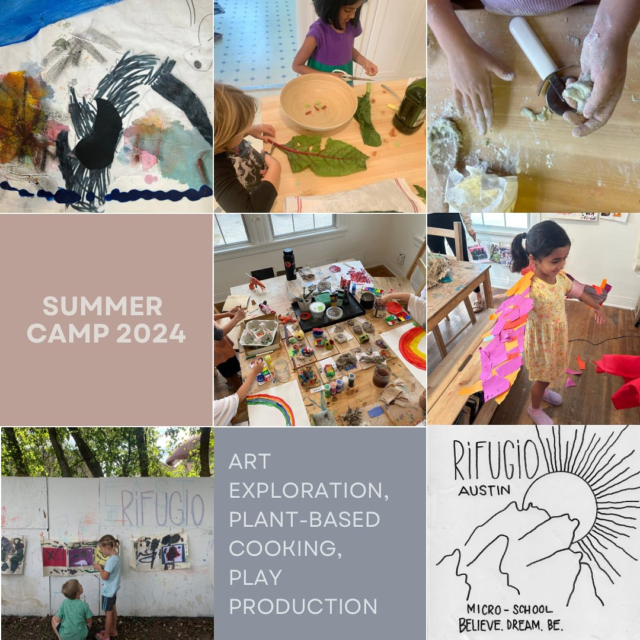 It’s that time of year again!! Join us for summer camp starting June 3- July 12. We kick off the day at 9am and end at 4:30pm. Spots are filling up fast! To receive more information about summer camp enrollment, reach out via our website or admissions@rifugioaustin.com