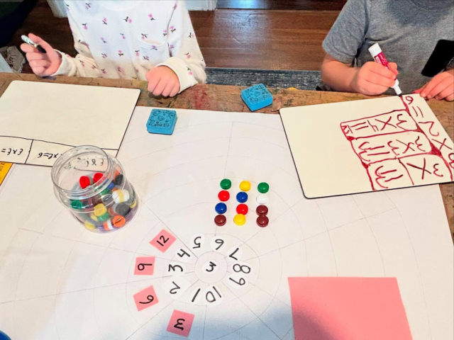 Multiplication in action! We love creating connections throughout our curriculum.  Our students just finished their projects for @austinstudiotour, with a focus on the theme of circles and infinity.  To continue with that concept, we introduced multiplication wheels.  Our students are having so much fun seeing patterns in the number relations and how a number can truly expand! #projectbasedlearning #reggioinspired